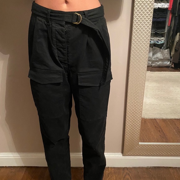 Nili Lotan Pants - Nili Lotan black cargo pants size 2